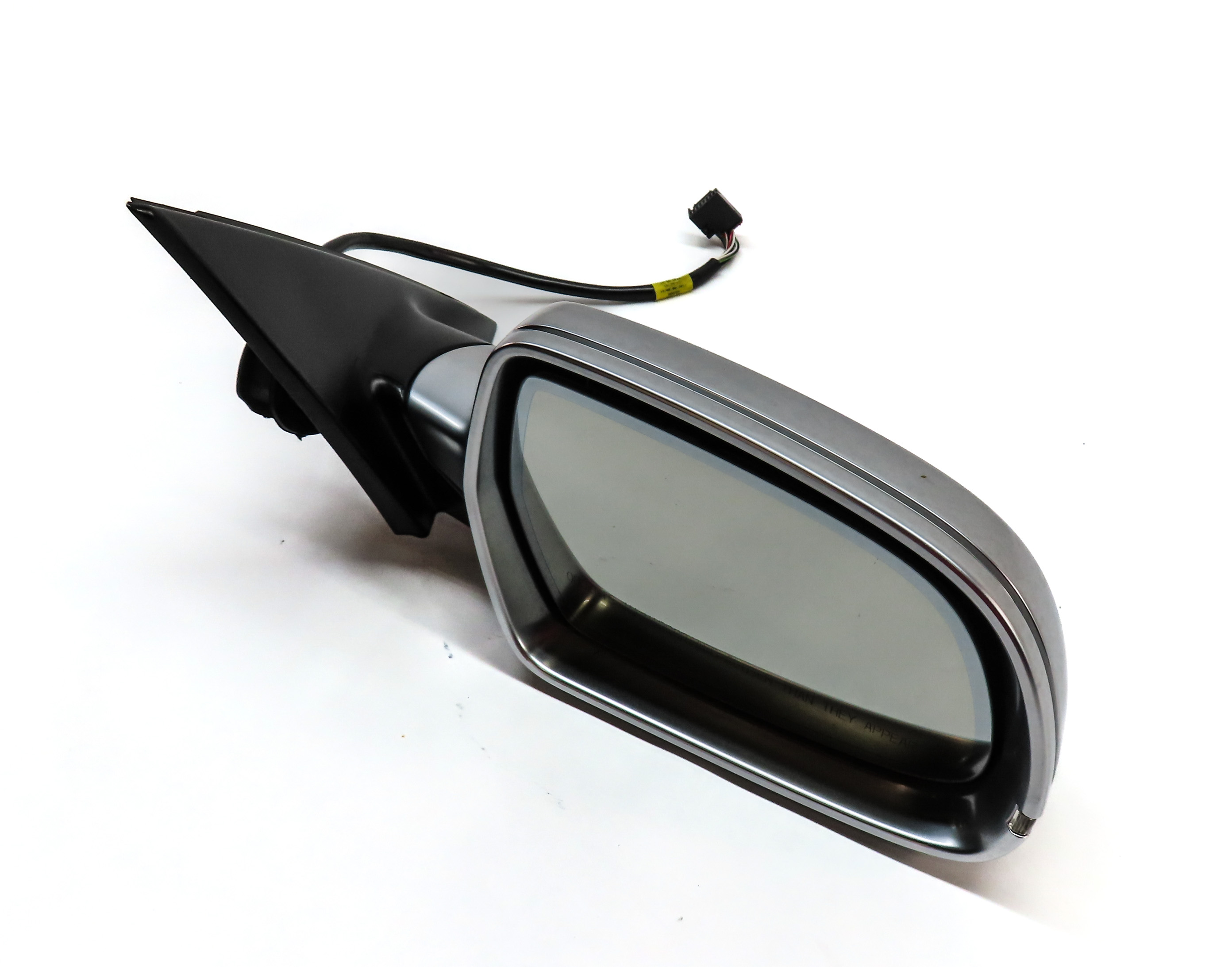 10-16 AUDI S4 (B8 8K) RIGHT MANUAL FOLD HEATED AUTODIM DOOR MIRROR (ALUMINUM) — exact item pictured